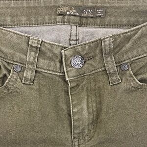 Prana Women’s Army Green Skinny Jeans